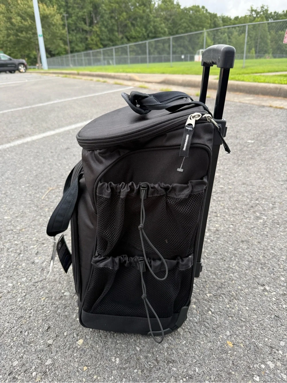 OGIO Pulley Rolling Cooler Bag 14 qt 24-Can Black Polyester 2-Wheel